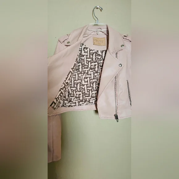 Women's Blank NYC Pink Moto Jacket - Picture 9 of 14